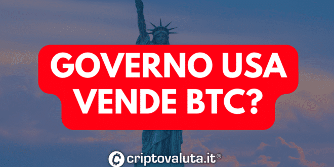 GOVERNO USA BTC VENDUTI