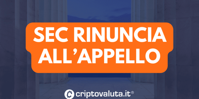 SEC RINUNCIA APPELLO