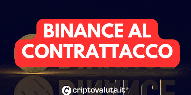 BINANCE CONTRATTACCO