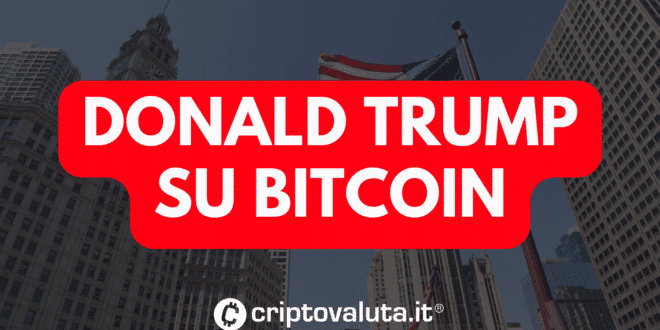 DONALD TRUMP SU BITCOIN