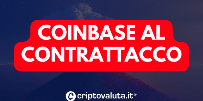 COINBASE CONTRATTACCO