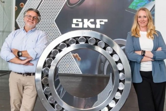 Le DSI de SKF, Pedro de Freitas, et la responsable de l