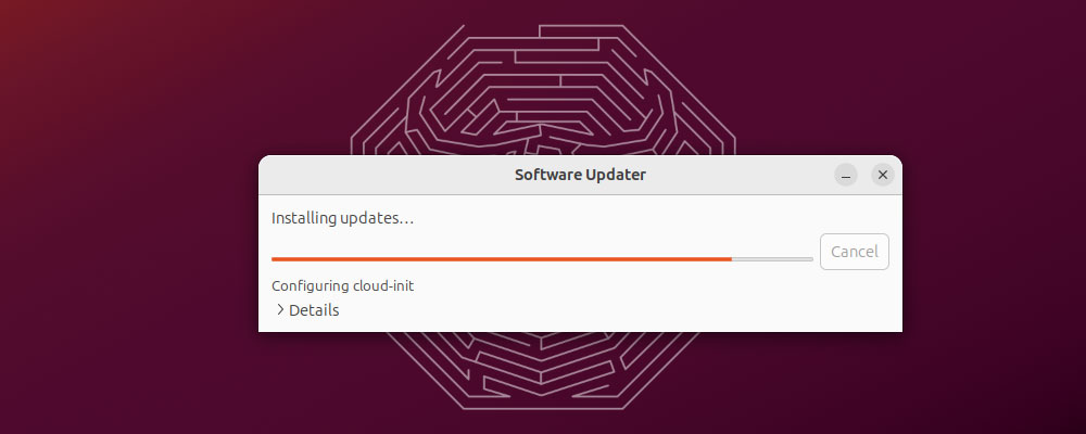 Captura de pantalla de Ubuntu Software Updater