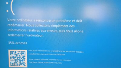 Microsoft Windows 10 Ecran Bleu