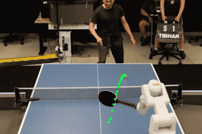 Deepmind de Google indique que son robot pongiste a atteint un niveau d