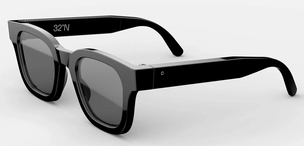 Gafas de sol de lectura adaptables 32°N con montura negra